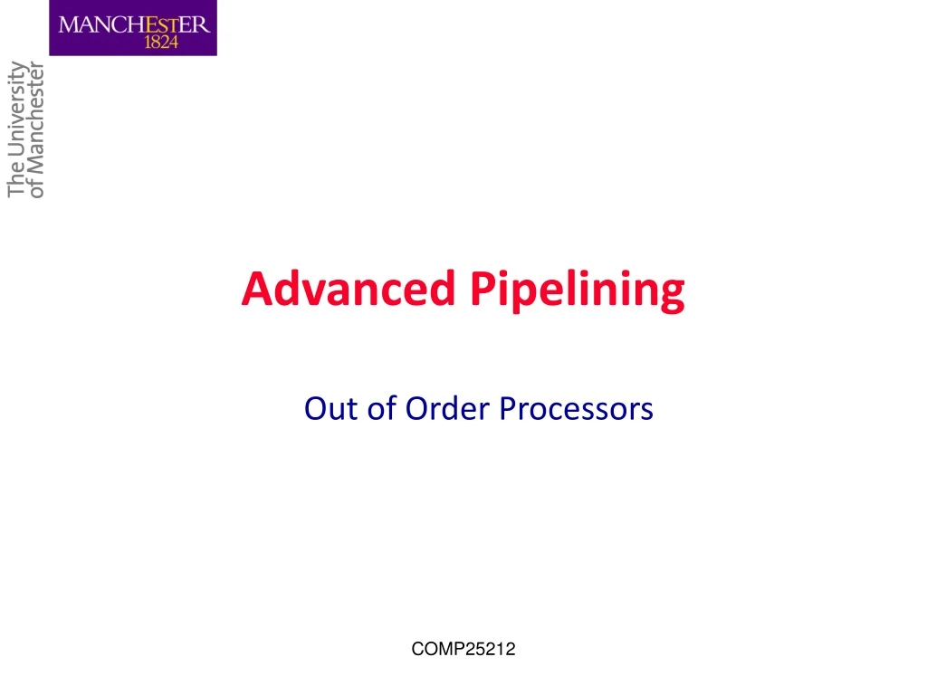 advanced pipelining