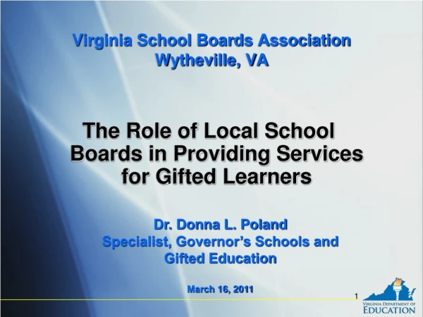 Virginia School Boards Association Wytheville, VA