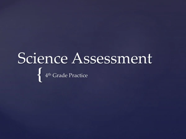 Science Assessment