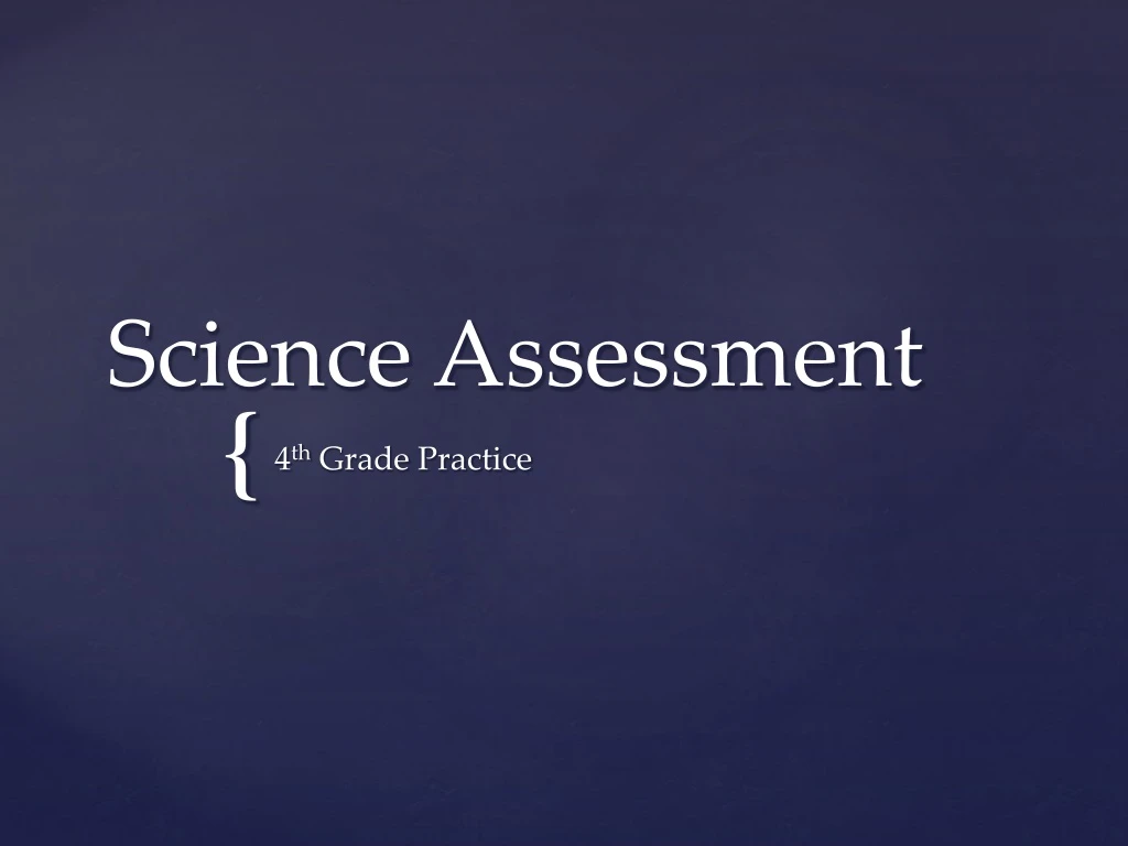 science assessment