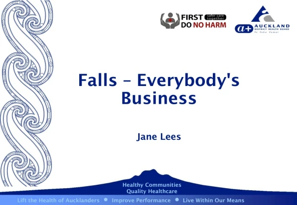 Falls – Everybody's Business  Jane Lees