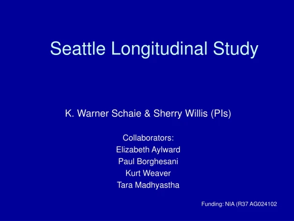 Seattle Longitudinal Study