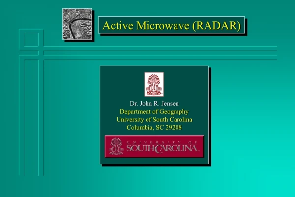 Active Microwave (RADAR)