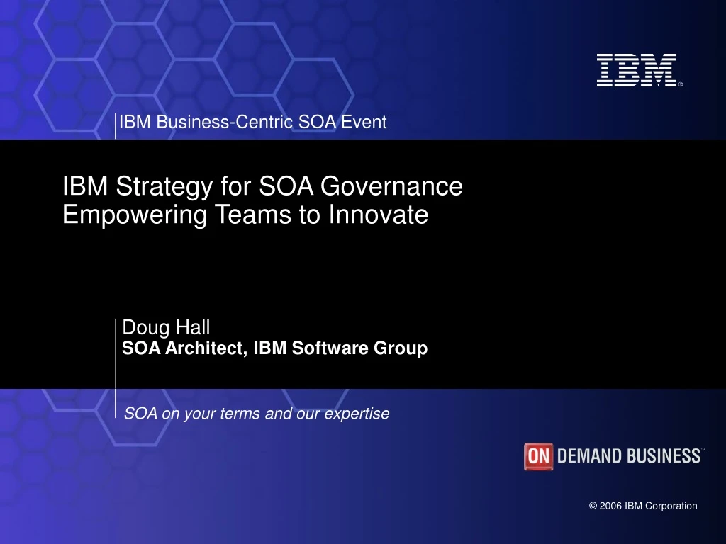 ibm strategy for soa governance empowering teams to innovate