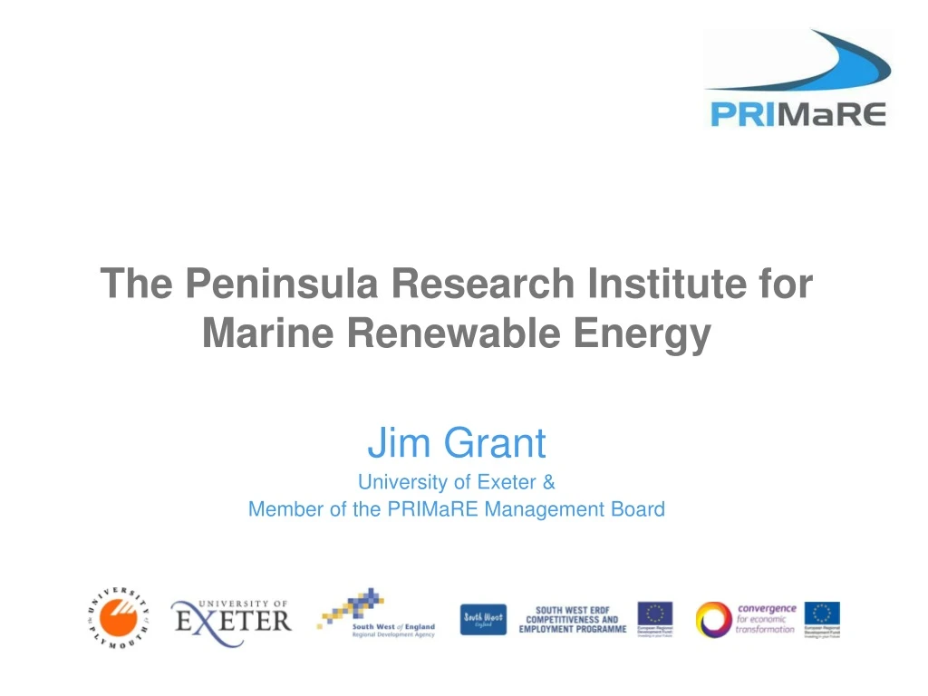 the peninsula research institute for marine renewable energy