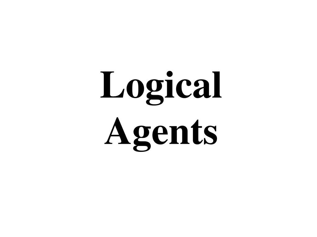 logical agents