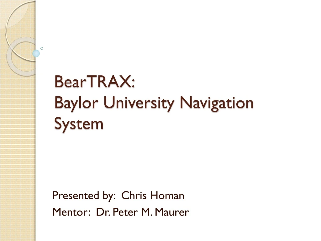 beartrax baylor university navigation system