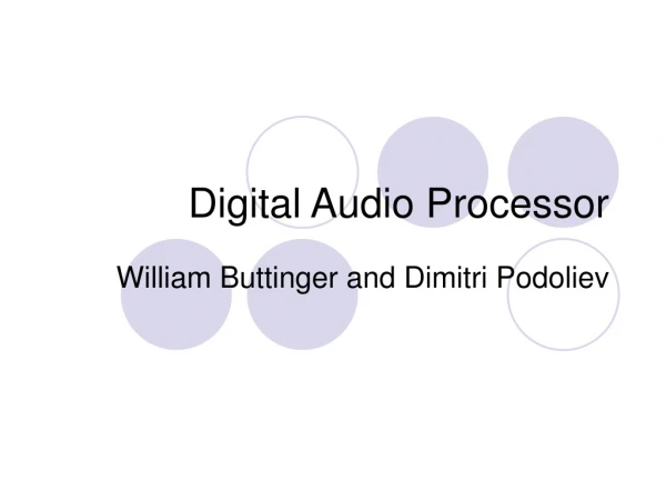 Digital Audio Processor