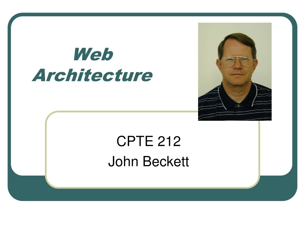 web architecture