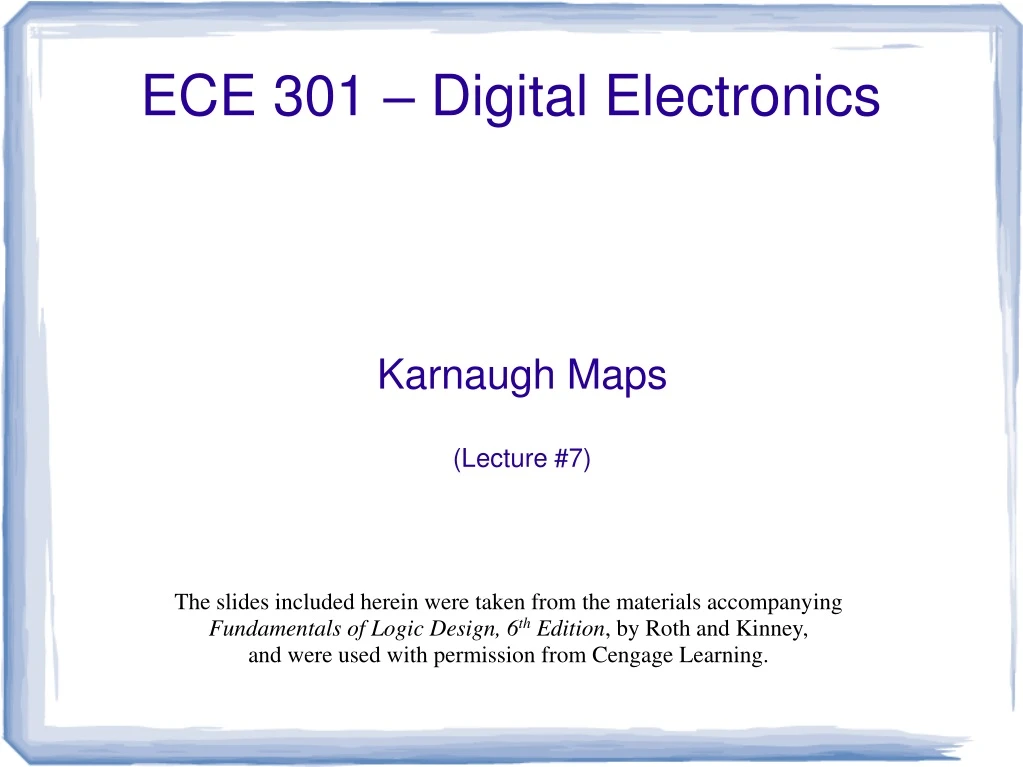 karnaugh maps lecture 7