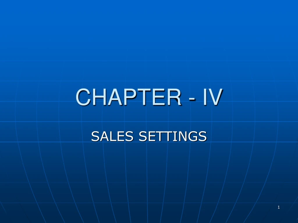 chapter iv