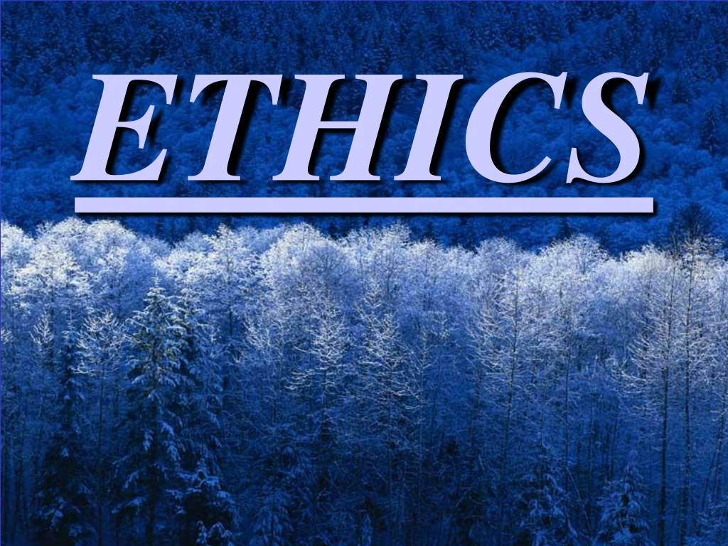 ethics