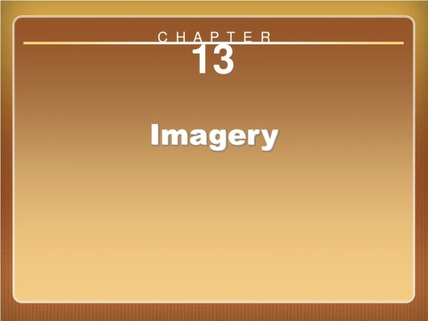Chapter 13: Imagery