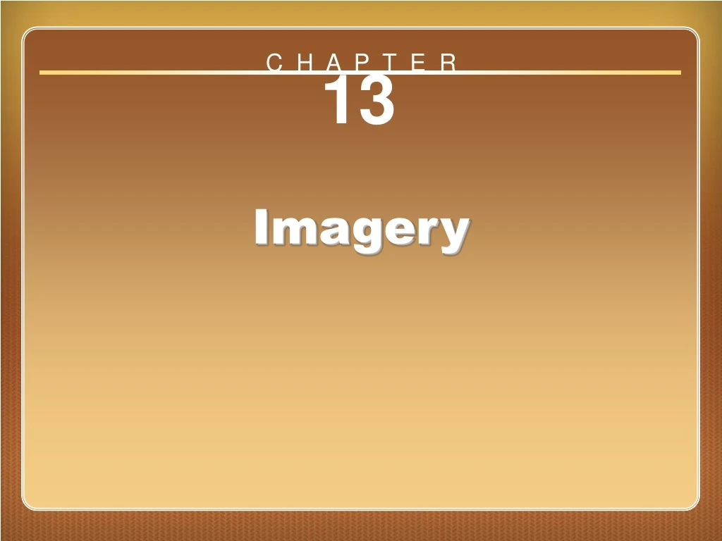 chapter 13 imagery