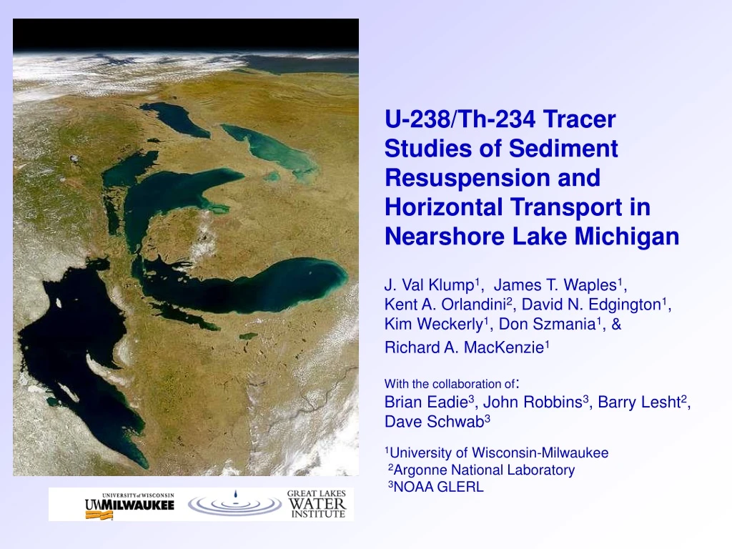 u 238 th 234 tracer studies of sediment