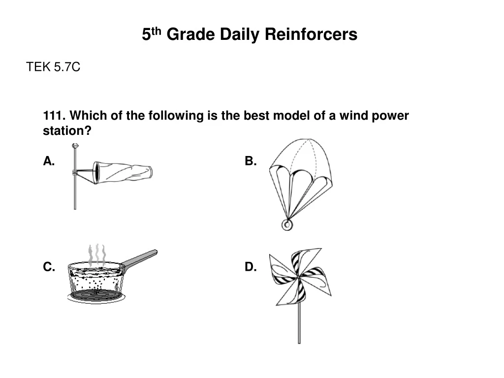 5 th grade daily reinforcers tek 5 7c