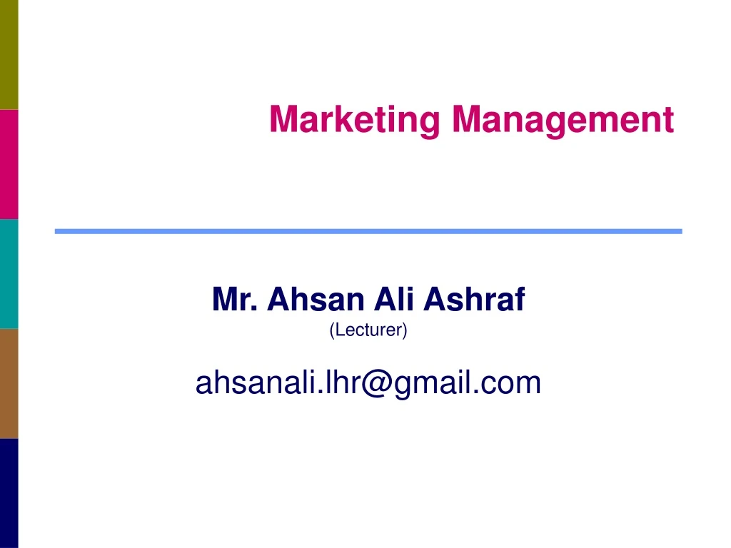 marketing management