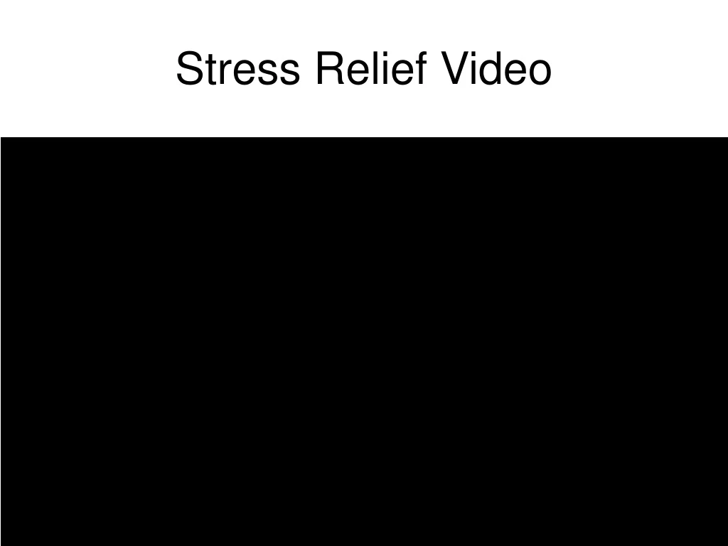 stress relief video