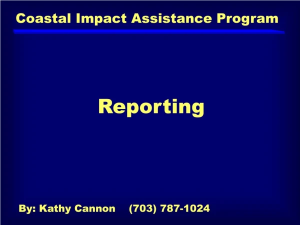 Coastal Impact Assistance Program