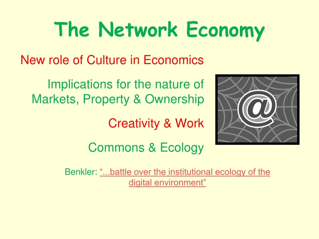 the network economy