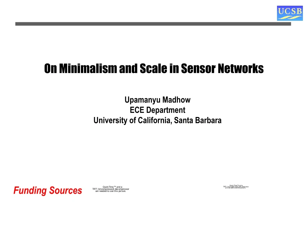 on minimalism and scale in sensor networks