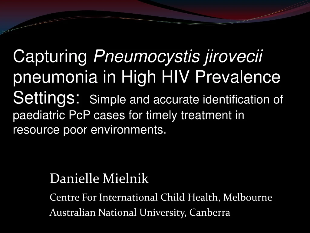 capturing pneumocystis jirovecii pneumonia