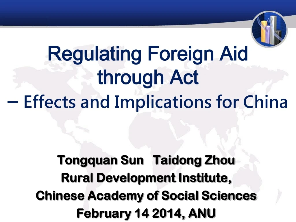 regulating foreign aid through act effects and implications for china