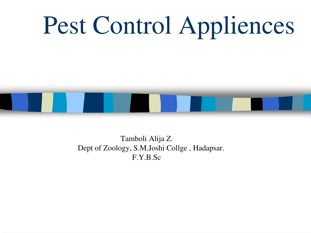 pest control appliences