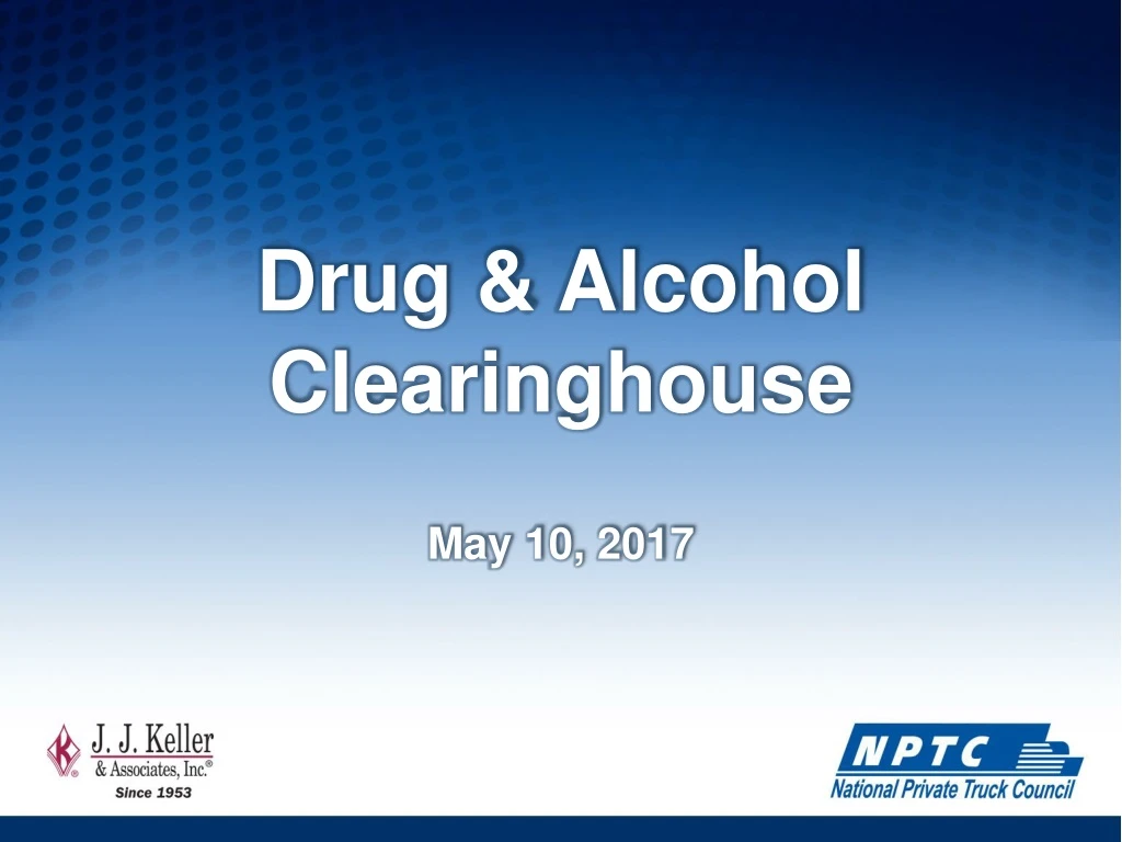 drug alcohol clearinghouse may 10 2017