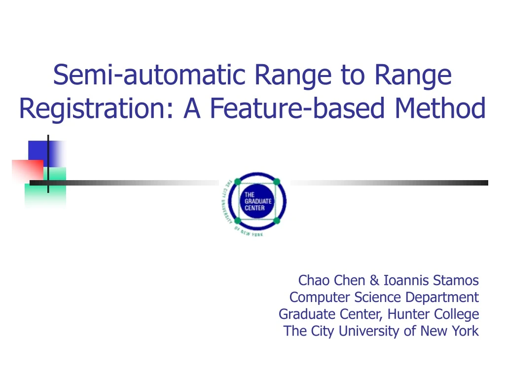 semi automatic range to range registration a feature based method