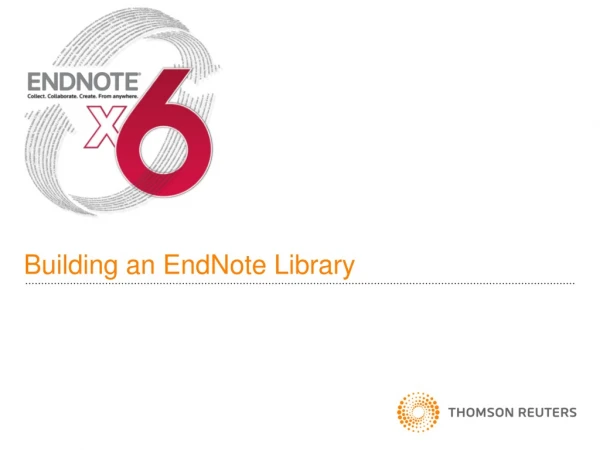 Building an EndNote Library