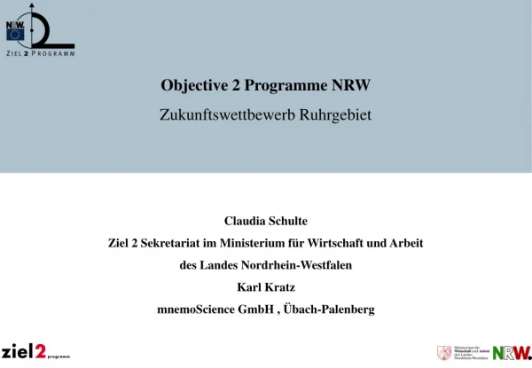 Claudia Schulte Ziel 2 Sekretariat im Ministerium für Wirtschaft und Arbeit