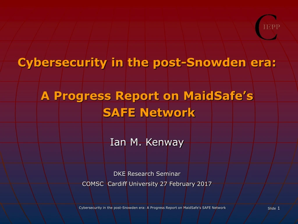 cybersecurity in the post snowden era a progress
