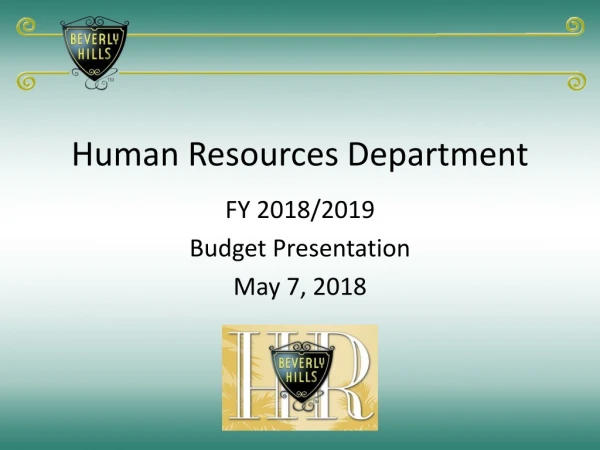 Human Resources Department