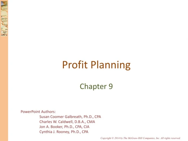 Profit Planning