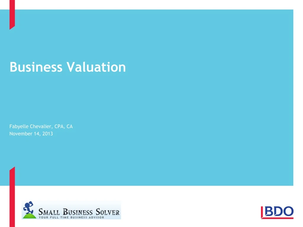 business valuation