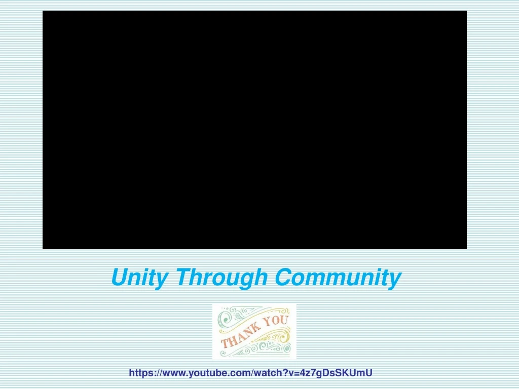 unity through community