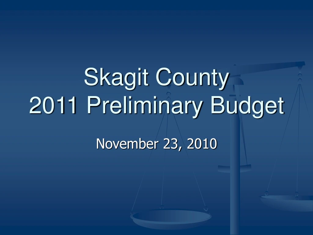skagit county 2011 preliminary budget