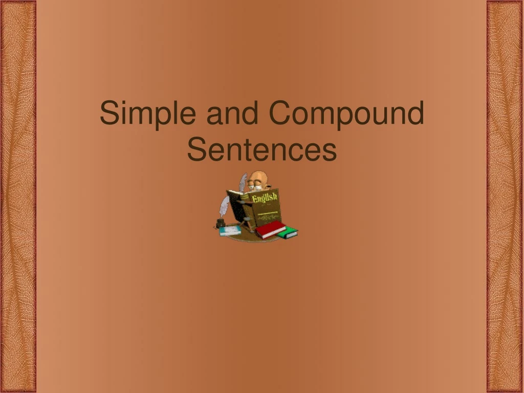 simple and compound sentences