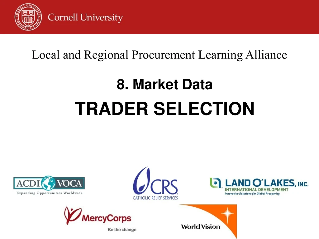 local and regional procurement learning alliance