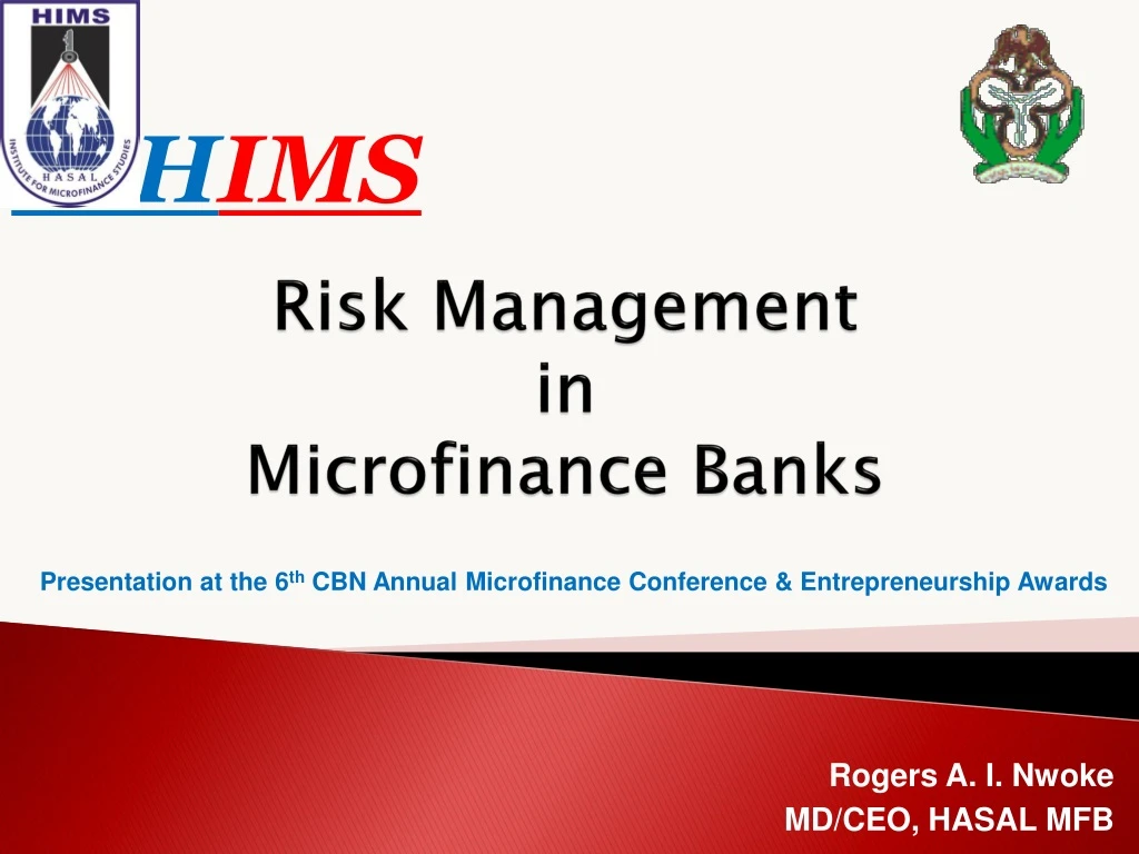 risk management in microfinance banks