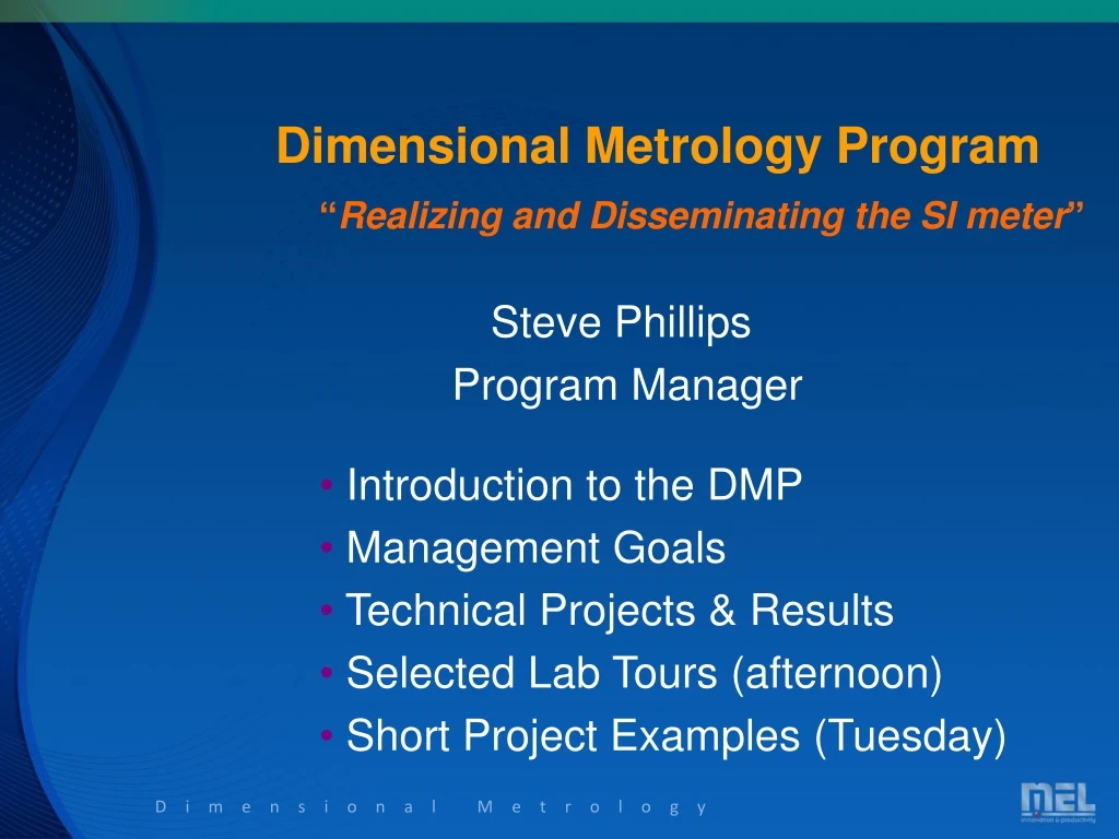 dimensional metrology program