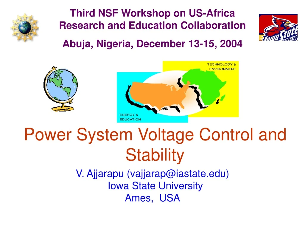 power system voltage control and stability