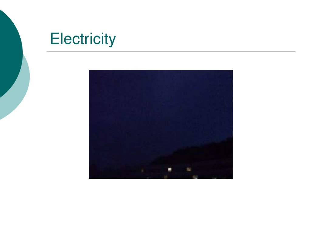 electricity