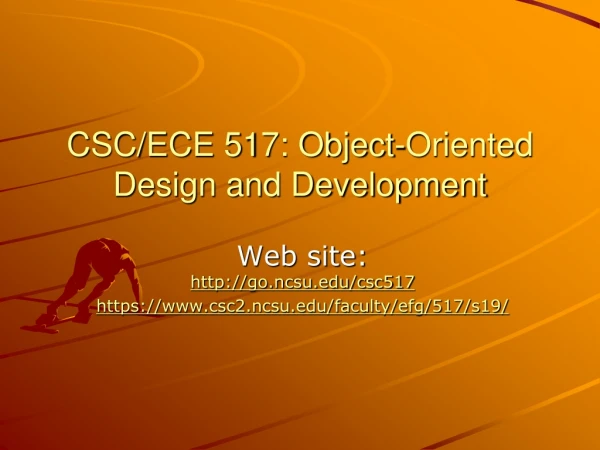 CSC/ECE 517: Object-Oriented Design and Development