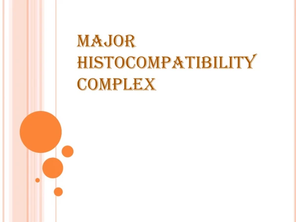 MAJOR HISTOCOMPATIBILITY COMPLEX