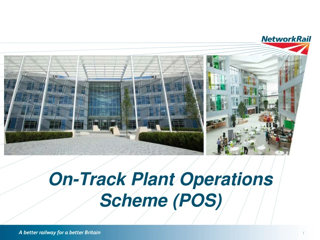 on track plant operations scheme pos
