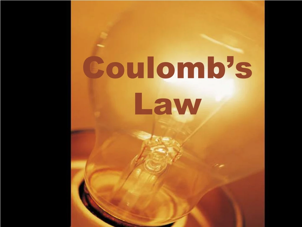 coulomb s law