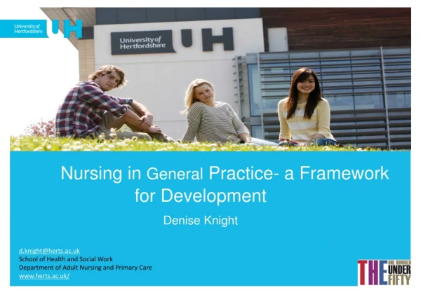 Nursing in  General  Practice- a Framework                        for Development