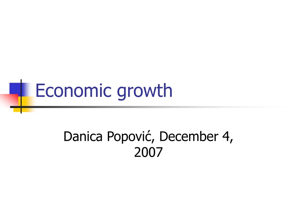 economic growth